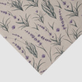 Lavendel botanisch patroon tissuepapier (Detail)