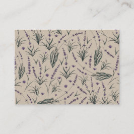 Lavendel Botanisch Patroon Visitekaartje