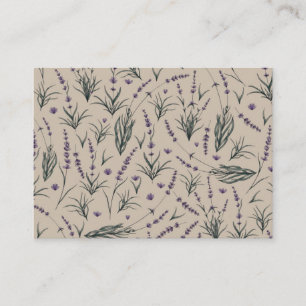 Lavendel Botanisch Patroon Visitekaartje