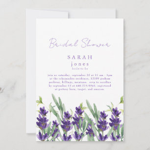 Lavendel Botanisch Vrijgezellenfeest Kaart