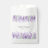 Lavendel Botanische Bloemen Paarse Groene Bruiloft Bedankzakje (Voorkant)