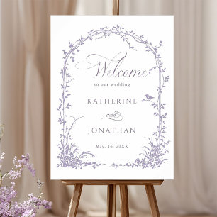 Lavendel Botanische Boog Tuin Trouw Welkom Poster
