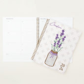 Lavendel Botanische Mason Jar Monogram Planner (Display)