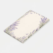 Lavendel Botanische Rand Post-it® Notes (Schuin)