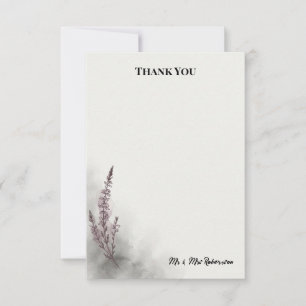 Lavendel Botanische Trouw Trouwkaart Bedankkaart