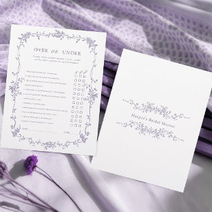Lavendel 'Boven of Onder' Bruiloftsspel