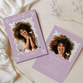 Lavendel Bow Graduation Party Uitnodiging