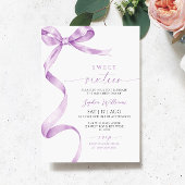 Lavendel Bow Sweet 16 Verjaardag Uitnodiging