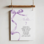 Lavendel Bow Tafelnummer Zitenkaart