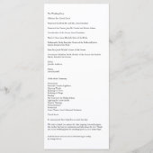 Lavendel Branch Trouwprogramma Kaart (Achterkant)