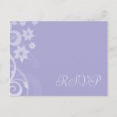 Lavendel Branch Wedding RSVP Briefkaarten (Voorkant)