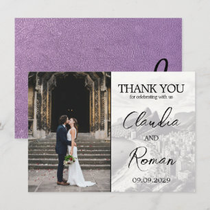 Lavendel Brazilië Paspoort Bedankkaart