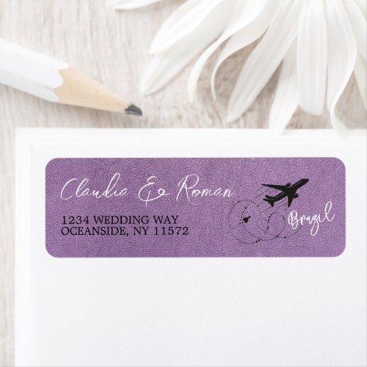 Lavendel Brazilië Paspoort Etiket (Insitu)