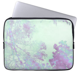 Lavendel Breedblad Mist Laptop Sleeve