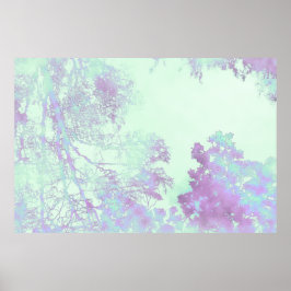 Lavendel Breedblad Mist Poster