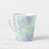 Lavendel Breedbladige Mist Latte Mok (Linkerhoek)