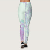 Lavendel Breedbladige Mist Leggings (Achterkant)