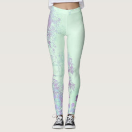Lavendel Breedbladige Mist Leggings