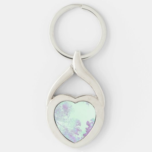 Lavendel Breedbladige Mist Sleutelhanger (Voorkant)