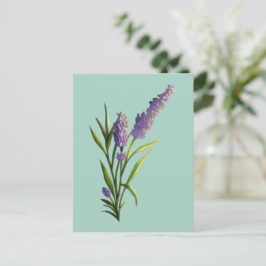 Lavendel Briefkaart (Staand voorkant)