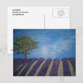 Lavendel Briefkaart (Voorkant / Achterkant)