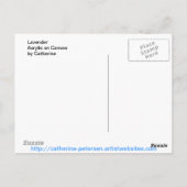 Lavendel Briefkaart (Achterkant)
