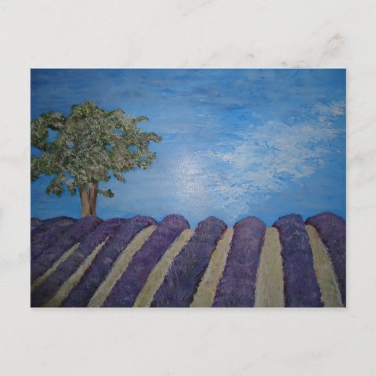 Lavendel Briefkaart (Voorkant)