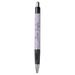 Lavendel Bries Zilveren Stippen Pen