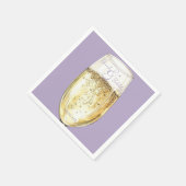 Lavendel Bruids Brunch & Bubbly Douche Cocktail Servet (Hoek)