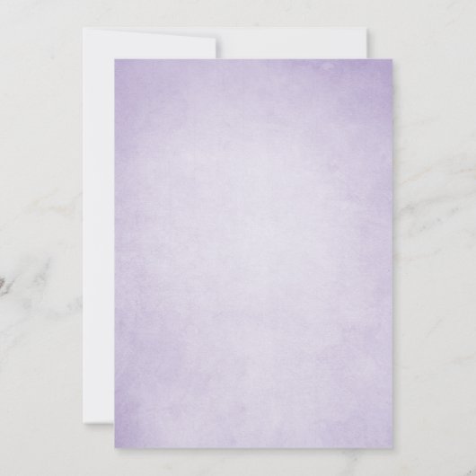 Lavendel bruids douche uitnodiging Paarse rustiek (Achterkant)