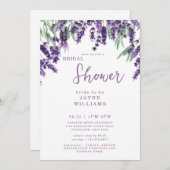  Lavendel bruids doucheuitnodiging Kaart (Voorkant / Achterkant)