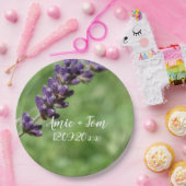 Lavendel Bruiloft Aangepaste papier borden Papieren Bordje (Feest)