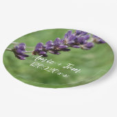 Lavendel Bruiloft Aangepaste papier borden Papieren Bordje (Gekanteld)
