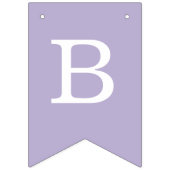 Lavendel Bruiloft Eenvoudig Paarse Bruid & Bruideg Vlaggetjes (Eerste vlag)