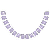 Lavendel bruiloft eenvoudige Paarse bruid & bruide Vlaggetjes (Alle)