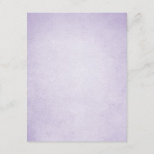 Lavendel Bruiloft Gast Informatie Kaart Details (Achterkant)