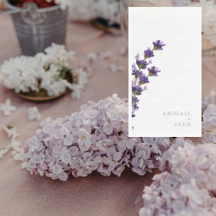 Lavendel bruiloft gepersonaliseerd servet
