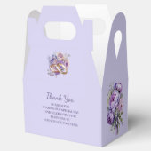 Lavendel bruiloft gunst doos bedankdoosjes (Geopend)