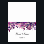 Lavendel bruiloft plaats kaart. Paarse naamkaart Kaart<br><div class="desc">Overeenkomende items - https://goo.gl/nkHtsq ♥ Let op, je moet kaarten in het midden neerklappen ♥ U kunt het aantal tabel, naam en creëer zo veel plaatskaarten als nodig wijzigen. Zet elk van hen in de winkelwagen afzonderlijk ♥ U kunt kleur of grootte van lettertype veranderen: klik op de knop "Aanpassen"...</div>