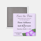 Lavendel bruiloft Save the Date Magnet (Voorkant / Achterkant)