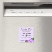 Lavendel bruiloft Save the Date Magnet (Insitu (Vaatwasser))