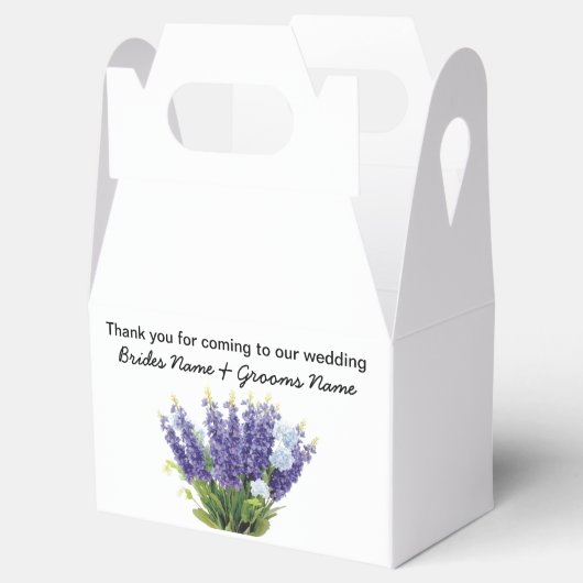 Lavendel Bruiloft Souvenirs Keepsakes Giveaways Bedankdoosjes (Geopend)