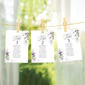 Lavendel Bruiloft Tafel Zitkaart Kaarten