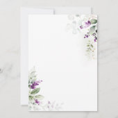 Lavendel Bruiloft Tafel Zitkaart Kaarten (Achterkant)