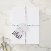 Lavendel bruiloft uitnodiging Label Cadeaulabel (Met Touw)