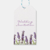 Lavendel bruiloft uitnodiging Label Cadeaulabel (Voorkant)