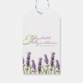 Lavendel bruiloft uitnodiging Label Cadeaulabel (Achterkant)