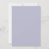 Lavendel Bruisende Boho Bruiloft Kaart (Achterkant)