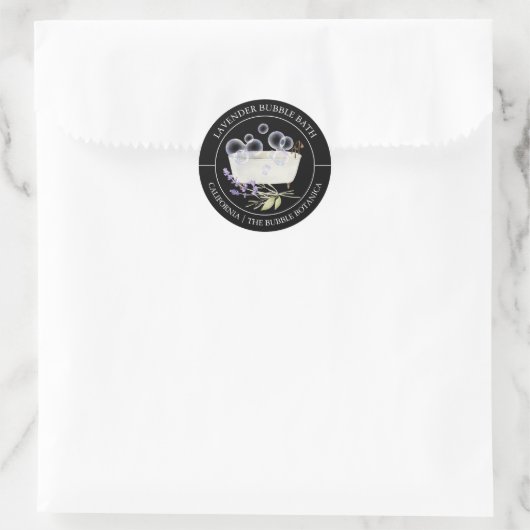 Lavendel Bubble Bath label (Tas)