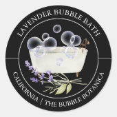 Lavendel Bubble Bath label (Voorkant)